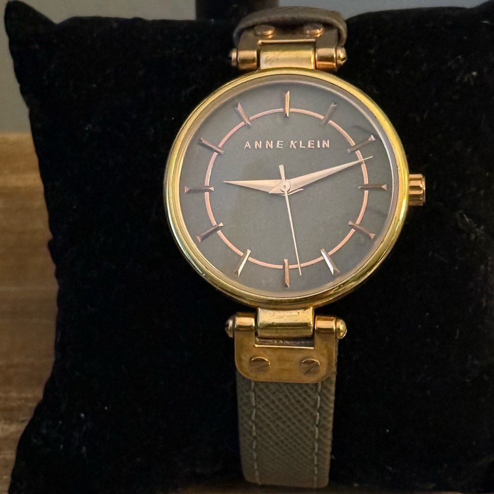 Anne Klein Rose Gold and Gray Watch